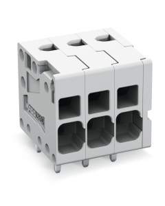 PCB terminal block; 4 mm²; Pin spacing 5 mm; 4-pole; Push-in CAGE CLAMP®; 4,00 mm²; black