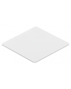 Cover; for frames, snap-in type, 27 x 27 mm; halogen-free; transparent