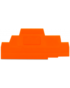 End and intermediate plate; 2.5 mm thick; orange