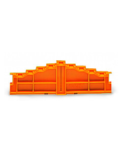 4-level end plate; plain; 7.62 mm thick; orange