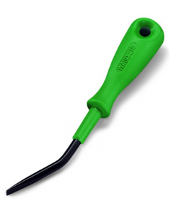 Operating tool; Blade: 2.5 x 0.4 mm; with a partially insulated shaft; angled; short