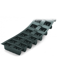 Male header; 2-pole; THR; 1.0 x 1.0 mm solder pin; straight; pin spacing 7.5 mm; in tape-and-reel packaging; black