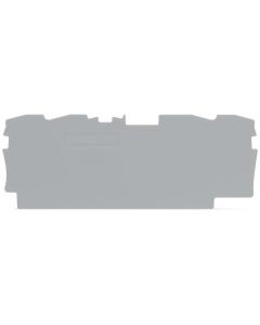 End and intermediate plate; 1 mm thick; gray