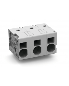 PCB terminal block; Pin spacing 12.5 mm; double pinning; 10-pole; Push-in CAGE CLAMP®; gray