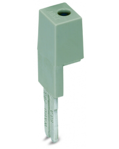 Test plug adapter; 11.6 mm wide; for 4 mm Ø test plugs; gray