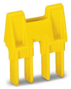 Coupling device; mechanically locks multiple links; 2-way; yellow