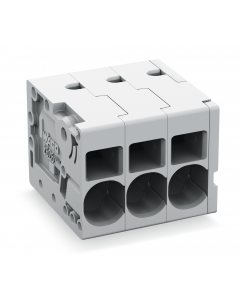 PCB terminal block; Pin spacing 7.5 mm; W pinning; 8-pole; Push-in CAGE CLAMP®; gray