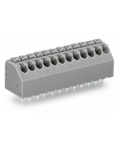 PCB terminal block; push-button; 1.5 mm²; Pin spacing 3.5 mm; 4-pole; Push-in CAGE CLAMP®; 1,50 mm²; orange