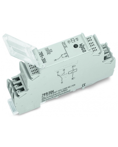 Relay module; Nominal input voltage: 24 VAC; 1 make contact; Limiting continuous current: 16 A; Red status indicator; Module width: 18 mm