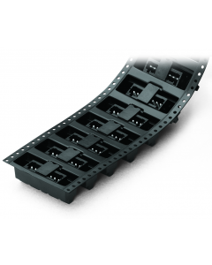 THR male header; 0.8 x 0.8 mm solder pin; straight; 100% protected against mismating; in tape-and-reel packaging; Pin spacing 2.5 mm; 10-pole; black