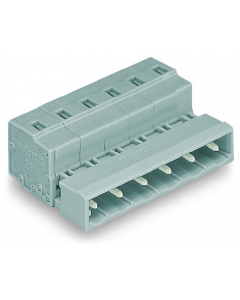 1-conductor male connector; 2.5 mm²; Pin spacing 7.5 mm; 3-pole; 2,50 mm²; gray