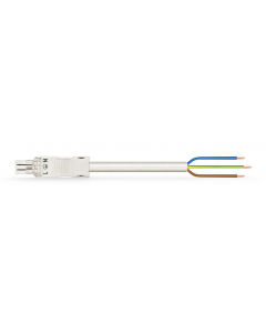pre-assembled connecting cable; Eca; Socket/open-ended; 3-pole; Cod. A; 6 m; 1,00 mm²; white