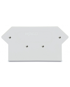 End and intermediate plate; 3 mm thick; light gray