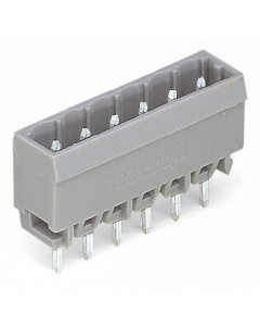 Male header; 24-pole; THT; 1.2 x 1.2 mm solder pin; straight; pin spacing 5 mm; gray