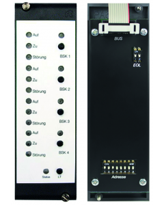 RBT30 Output Module, 4 buttons, 4 LEDs + 12 LEDs