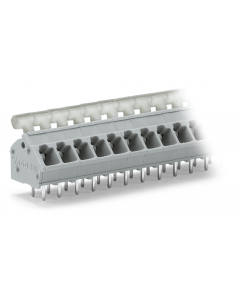 PCB terminal block; push-button; 2.5 mm²; Pin spacing 5/5.08 mm; 35-pole; CAGE CLAMP®; commoning option; 2,50 mm²; gray