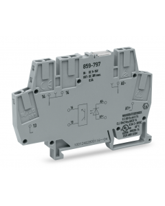 Optocoupler module; Nominal input voltage: 12 VDC; Output voltage range: 3 … 30 VDC; Limiting continuous current: 0.5 A; 2-wire connection; Module width: 6 mm