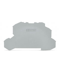TOPJOB®S end/intermediate plate; for 2002-26xx series terminal blocks; 0.8 mm wide; gray