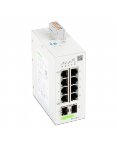 Lean Managed Switch; 8-Port 1000BASE-T; 2-Slot 1000BASE-SX/LX; light gray