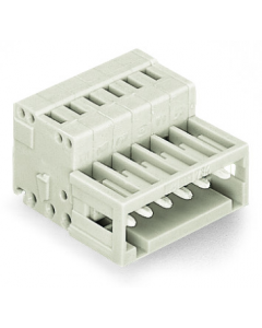 1-conductor male connector; 100% protected against mismating; 1.5 mm²; Pin spacing 3.5 mm; 3-pole; 1,50 mm²; light gray