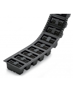 THR PCB terminal block; push-button; 1.5 mm²; Pin spacing 3.5 mm; 7-pole; Push-in CAGE CLAMP®; in tape-and-reel packaging; 1,50 mm²; black