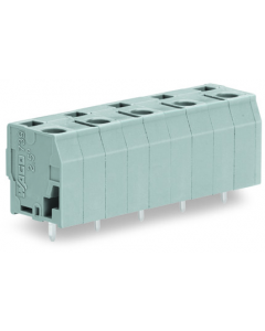 PCB terminal block; 2.5 mm²; Pin spacing 12.5 mm; 5-pole; CAGE CLAMP®; 2,50 mm²; gray