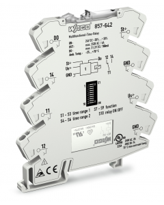 Timer relay module; Nominal input voltage: 24 VDC; Limiting continuous current: 6 A; Path; Multifunction/Multitime; Yellow status indicator; Module width: 6 mm