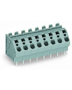 PCB terminal block; 4 mm²; Pin spacing 7.5 mm; 8-pole; CAGE CLAMP®; commoning option; 4,00 mm²; gray