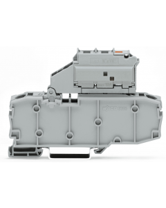 Fuse disconnect terminal block with pivoting fuse holder and end plate; for miniature metric fuse 1/4" x 11/4"; 12 - 30 V; with blown fuse indication by LED