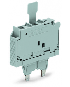 TOPJOB®S fuse plug with pull-tab; for 5 x 20 mm miniature metric fuse; with indicator lamp; 30 - 65 V; 7.4 mm wide