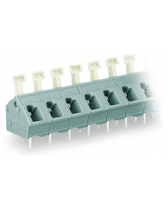 PCB terminal block; push-button; 2.5 mm²; Pin spacing 7.5/7.62 mm; 12-pole; suitable for Ex-e applications; CAGE CLAMP®; commoning option; 2,50 mm²; light gray