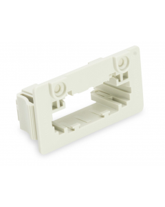 Snap-in frame; 1 part; Pin spacing 7.62 mm; 3-pole; light gray