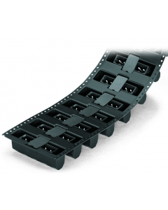 Male header; 3-pole; THR; 1.2 x 1.2 mm solder pin; straight; pin spacing 5 mm; in tape-and-reel packaging; black