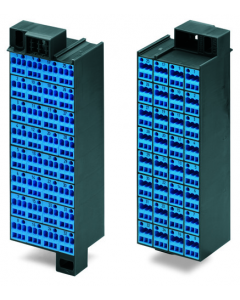 Matrix patchboard; 32-pole; Marking 1-32; suitable for Ex i applications; Color of modules: blue; Module marking, side 1 and 2 vertical; 1,50 mm²; dark gray