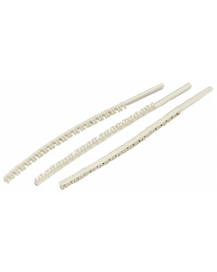 WCB marker tag; MARKED; H (20x); not stretchable; Horizontal marking; snap-on type; white