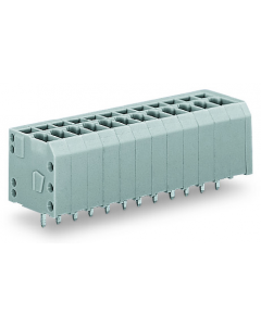 PCB terminal block; 1.5 mm²; Pin spacing 3.5 mm; 5-pole; CAGE CLAMP®; 1,50 mm²; gray