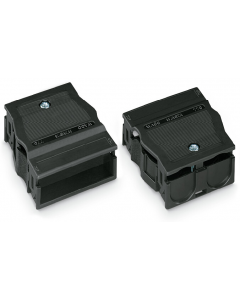 Strain relief housing; 4-pole; for 2 cables; 9.0 … 13.0 mm; 55 mm; black