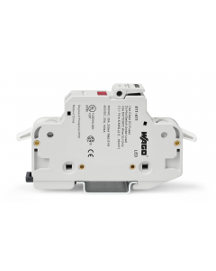 2-conductor fuse holder   ; for Class CC cylindrical fuses; 1-pole; with blown fuse indication; 600 VAC/VDC; for DIN-rail 35 x 15 and 35 x 7.5; 16 mm²; CAGE CLAMP®; 16,00 mm²; light gray