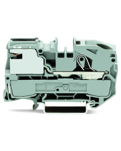 TOPJOB@S power distribution disconnect terminal block; rail mount; 1-conductor; 12 mm wide; gray