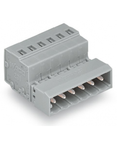 1-conductor male connector; 2.5 mm²; Pin spacing 5 mm; 13-pole; 2,50 mm²; gray