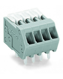 PCB terminal block; Locking slides; 0.5 mm²; Pin spacing 2.54 mm; 8-pole; CAGE CLAMP®; 0,50 mm²; orange