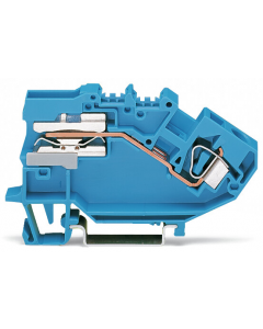 1-conductor N-disconnect terminal block; 6 mm²; CAGE CLAMP®; 6,00 mm²; blue