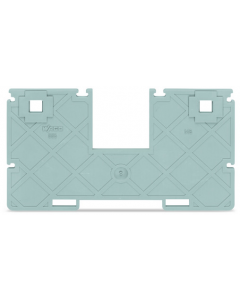 Seperator plate with jumper bar recess; 2 mm thick; 110.3 mm wide; gray