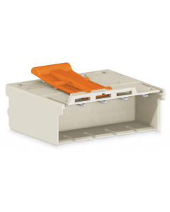 1-conductor male connector; Gripping plate; 2.5 mm²; Pin spacing 7.5 mm; 2-pole; 2,50 mm²; light gray