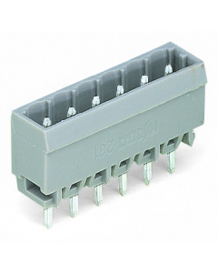 Male header; 9-pole; THT; 1.0 x 1.0 mm solder pin; straight; pin spacing 5 mm; gray