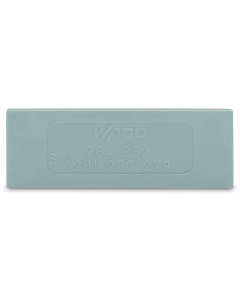 Step-down intermediate plate; 1 mm thick; "only for 4 mm terminal blocks; gray