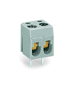PCB terminal block; 2.5 mm²; Pin spacing 5 mm; 2-pole; 2,50 mm²; gray