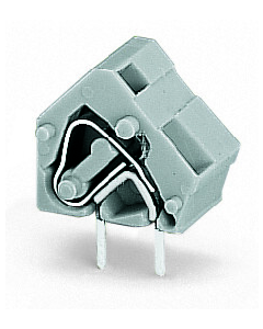 Stackable PCB terminal block; 2.5 mm²; Pin spacing 10/10.16 mm; 1-pole; CAGE CLAMP®; commoning option; 2,50 mm²; gray