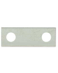 Jumper; for M6 stud bolts; 2-way; unplated; silver-colored