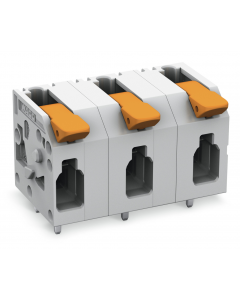 PCB terminal block; lever; 4 mm²; Pin spacing 11.5 mm; 9-pole; Push-in CAGE CLAMP®; 4,00 mm²; gray